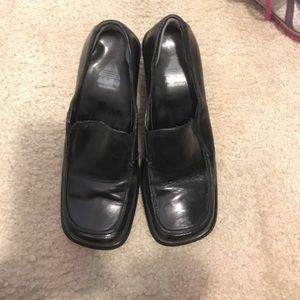 Woman’s black shoes